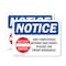 Signmission Only Employees Beyond This Point! Sign, Vinyl Decal, 7in W x 5in L, 2PK OS-2PACK-NS-D-57-L-16995 - alternate 1